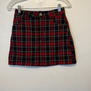 plaid skirt